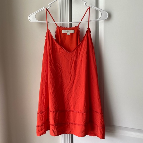 LOFT Tops - Loft Orange tank top
